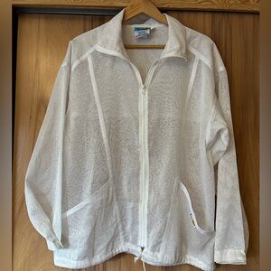 White Mesh Women's Jacket, Mosquito netting clothing, Sun protect, vintage cloth
